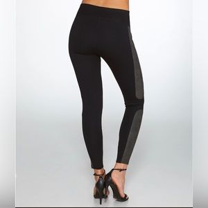 Spanx Faux Leather Panel Ponte Leggings